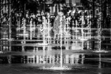 Fountain in the center of Nice, France