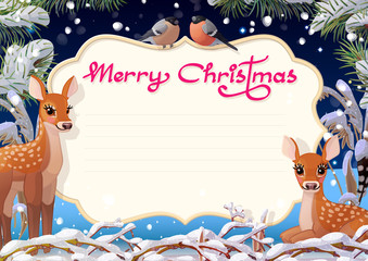 vector Merry Christmas card