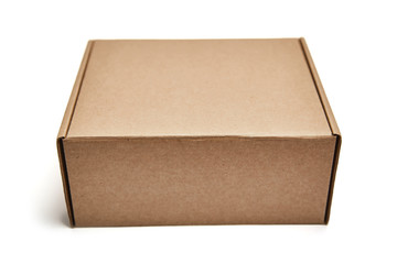Cardboard Box isolated on a White background
