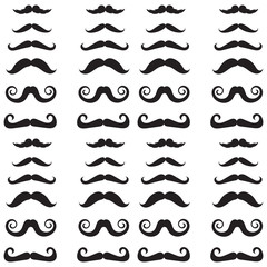 Mustache. Seamless pattern.