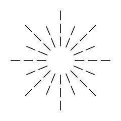 Bursting light vector icon