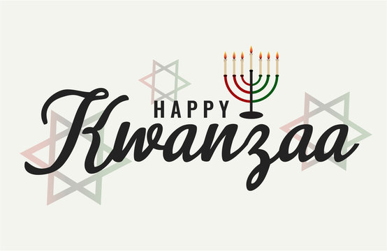 Kwanzaa greeting card or background. vector illustration.
