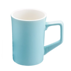 Coffee tea porcelain clay mug isolated on the white background