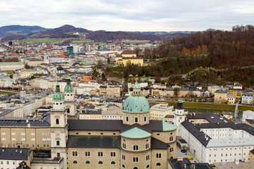 Obraz premium Panoramic view of the city.Salzburg.Austria.