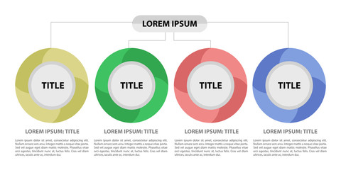 Business infographic with text. Vector illustration design
