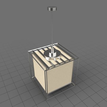 Modern cube lamp