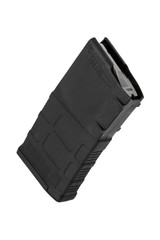 Assault rifle magazine with cartridges isolated on white