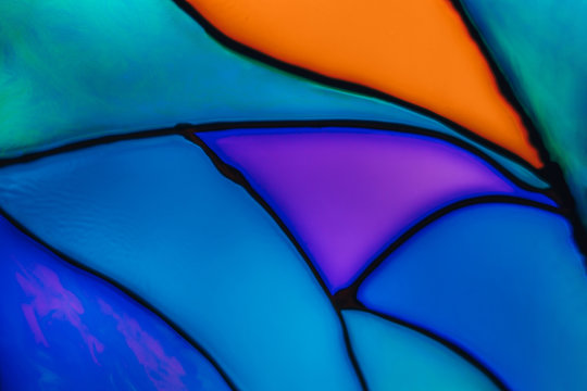 Colorful Stained Glass Background.