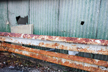 rusted railing