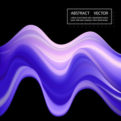 Modern colorful flow poster. Wave Liquid shape color background.