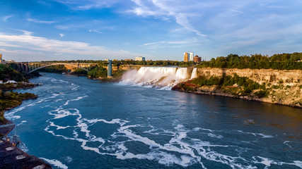 Niagara Falls. Panoramic view from Canadian side. 