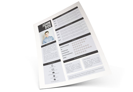 Vertical Resume Layout