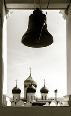 Church bronze bell Ukrainian Orthodox Church of the Moscow Patriarch. The inscription on the bell:...