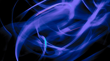 Abstract lines of colors. Art made with light.