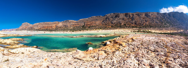 Balos lagoon on Crete island with azure clear water, Greece, Europe © Eva Bocek