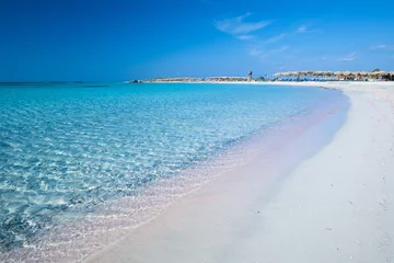 Photo sur Plexiglas  Plage d'Elafonissi, Crète, Grèce Elafonissi beach with pink sand on Crete island with azure clear water, Greece, Europe