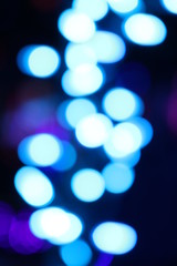 Blue Defocused Lights