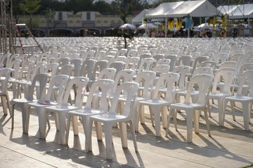 rows of chairs