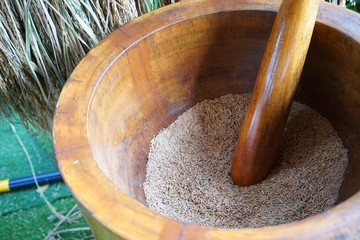 pestle and mortar with mortar and pestle