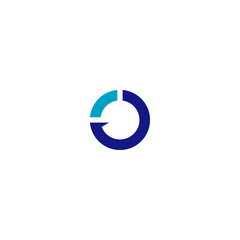 Circle Arrow Data Logo Inspiration