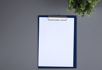 a blank sheet of paper on the table