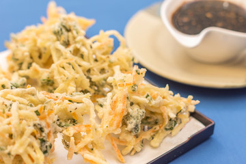 Vegetable tempura and shoyu