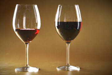 bottle of wine and glass on the table