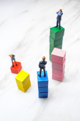 Businessmen Graph Success