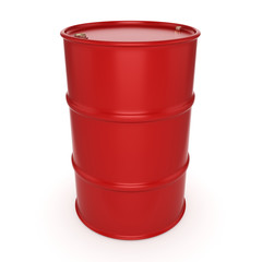 3D rendering red barrel