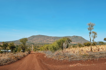 The arid landscapes of Kilome Plains, Kenya