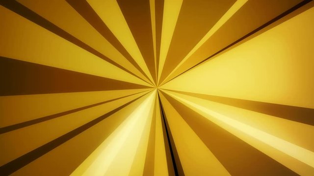 Arba Gold - 60fps 4k Bright Wedges Texture Video Background Loop // This elegant video loop is constructed out of numerous wedge shaped graphical elements all evolving around a central point, lighted 