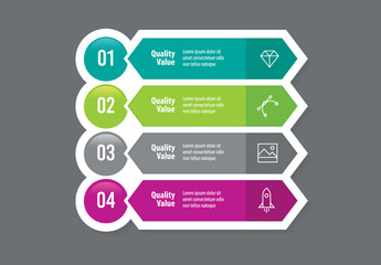 Banners Infographic Layout with Icons