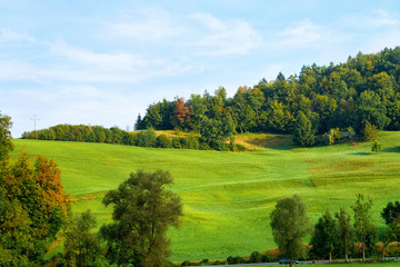 Scenery of Julian Alps mountains of Slovenia