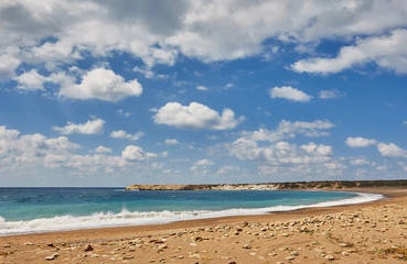 Fototapeta na wymiar Cyprus - Mediterranean Sea coast. Lara Beach
