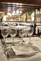 Famous traditional old spanish restaurant in Barcelona of Spain, his name Caracol ( The Snail) 