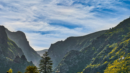 Los Silos the beautiful little town between the Atlantic coast and the Teno mountains - the view...