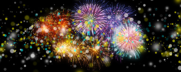 Wunderschönes Feuerwerk