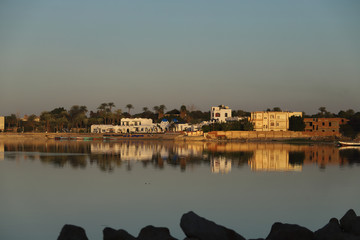 Qarun lake at the afternoon