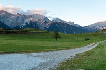 Fototapeta premium Panoramic view of an Austrian country