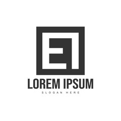 Initial letter logo template. Minimalist letter logo template