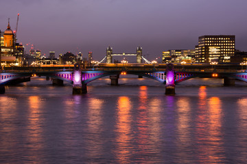 Fototapeta na wymiar Wonderful sunset Tower Bridge, London