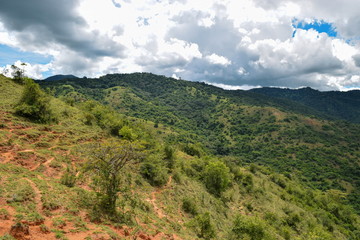 Volcanic landscapes at Eburru Hills, Naivasha