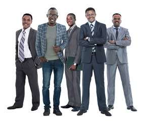 Obraz premium in full growth.international group of successful business people