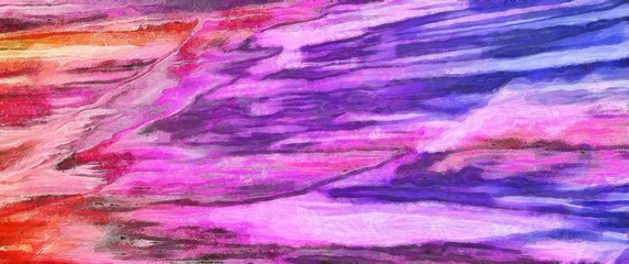 Creative abstract painting background in oil. Textured brush strokes of paint. Colorful design pattern. Artistic drawing grunge texture. Watercolor mixed fine art template for decoration. Vintage.