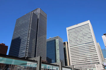 Fototapeta na wymiar Marunouchi business district in Tokyo