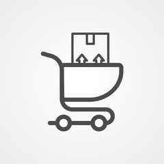 Delivery vector icon sign symbol