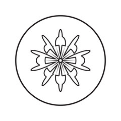flower icon. Element of cyber security for mobile concept and web apps icon. Thin line icon for website design and development, app development