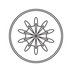 flower icon. Element of cyber security for mobile concept and web apps icon. Thin line icon for website design and development, app development