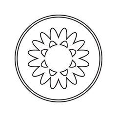 flower icon. Element of cyber security for mobile concept and web apps icon. Thin line icon for website design and development, app development