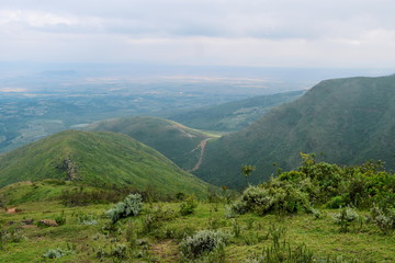 Mountain against a cloudy sky, Kijabe Hills, Kenya